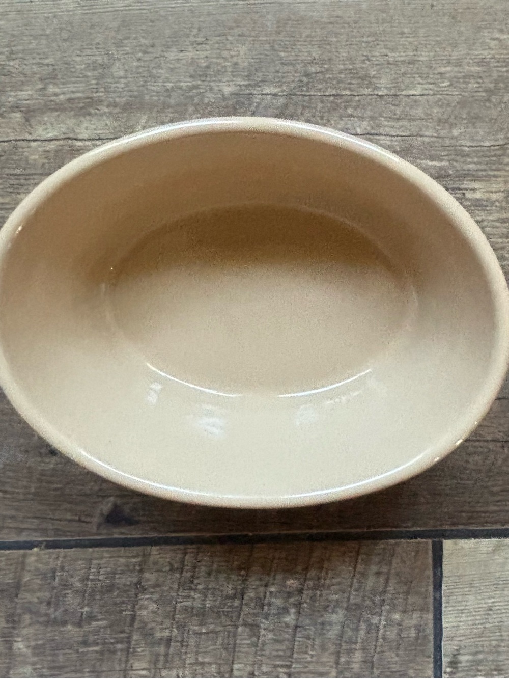 Mason Cash No. 3 Beige Stoneware Oval Baking Dish England Vintage 7” - Picture 4 of 8